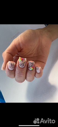 Маникюр гель лак