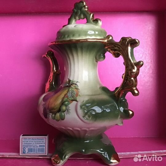 Англия Staffordshire Два литра Большой кувшин