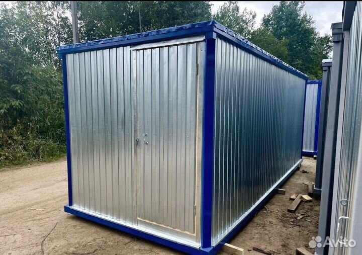 Блок контейнеры металлические. Вагончики для проживания