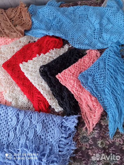 Шаль вязаная