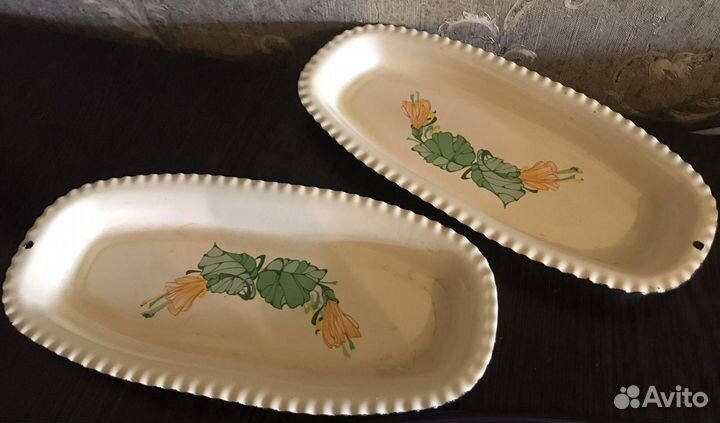 Селедочницы жестяные СССР, антиквариат