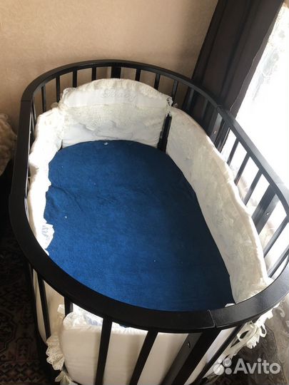 Детская кроватка с маятником трансформер