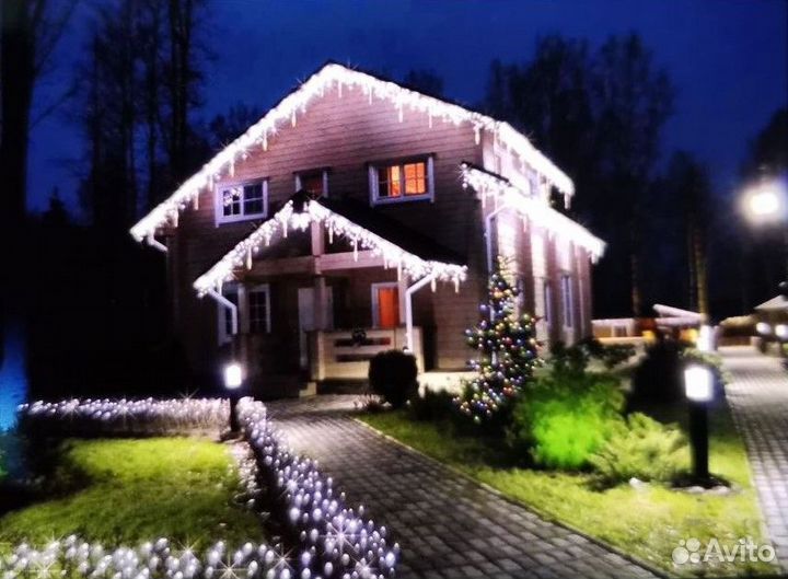 Новогоднее оформление домов, фотозон