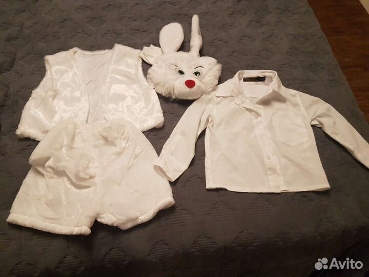 Новогодний костюм для мальчика зайчика