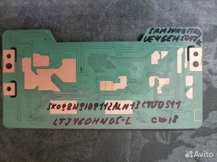 Плата T-con к тв samsung ue46eh5047k