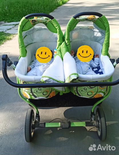 Коляска для двойни 2 в 1