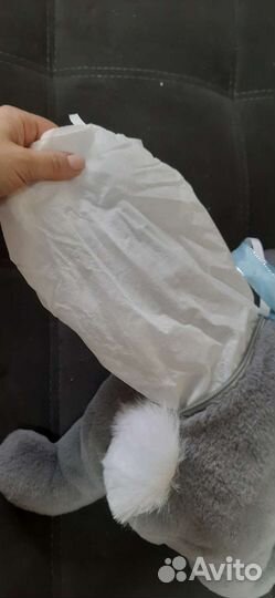 Мягкая игрушка плюшевый заяц отсеком для хранения