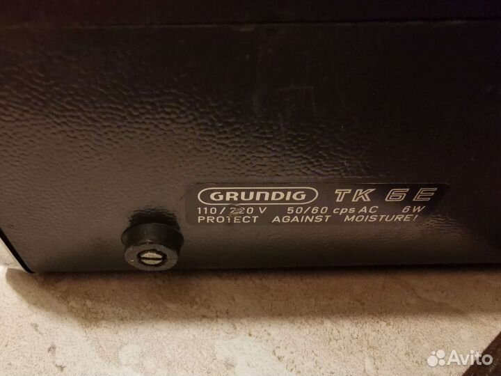 Катушечный магнитофон grundig tk 6
