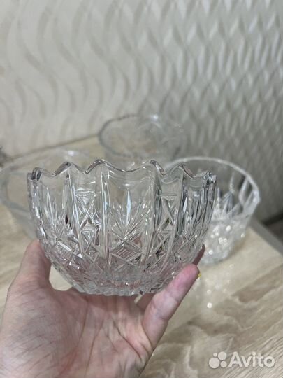 Конфетница хрусталь СССР