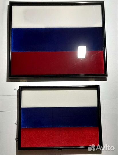 Витрина для медалей Флаг России 30х40