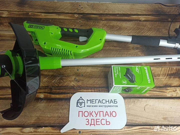 Триммер аккумуляторный Greenworks 40В