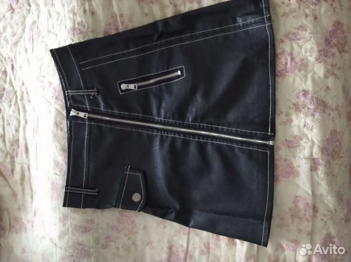 Кожаная юбка