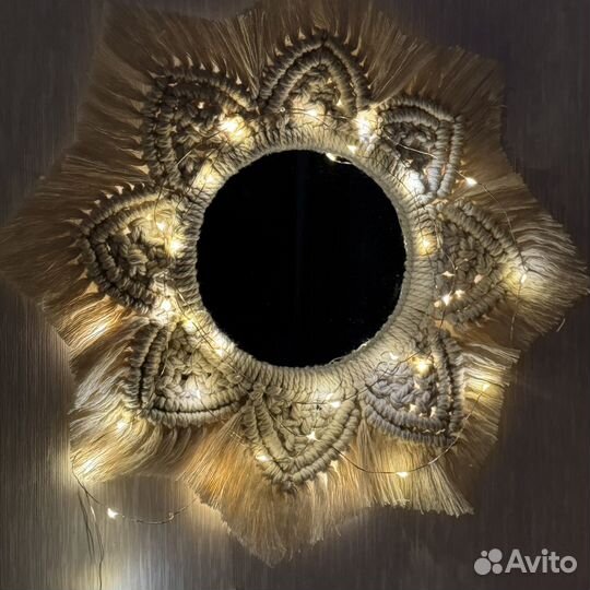 Зеркало макраме