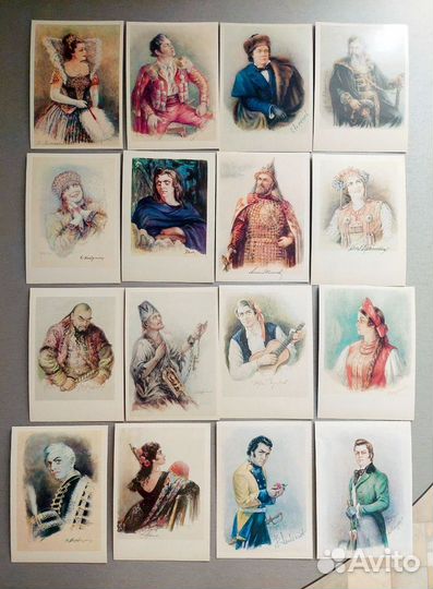 Открытки Солисты оперы Большого театра СССР