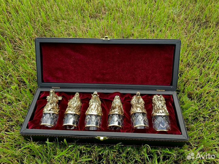 Латунные стопки перевёртыши