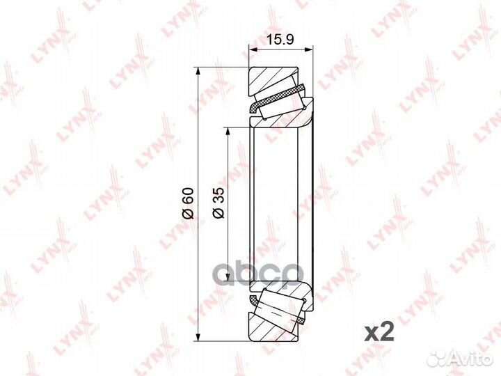 Подшипник ступицы передний chevrolet Matiz 0.8