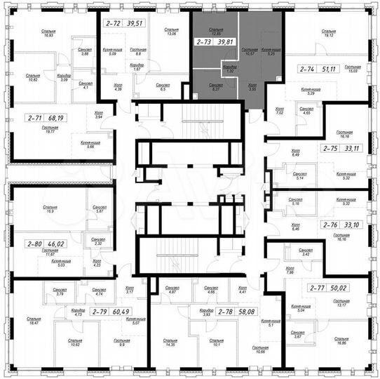 1-к. квартира, 39,8 м², 9/36 эт.