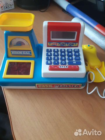 Детские игрушки касса с калькулятором