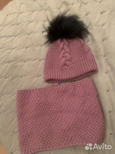 Комплект шапка и снуд