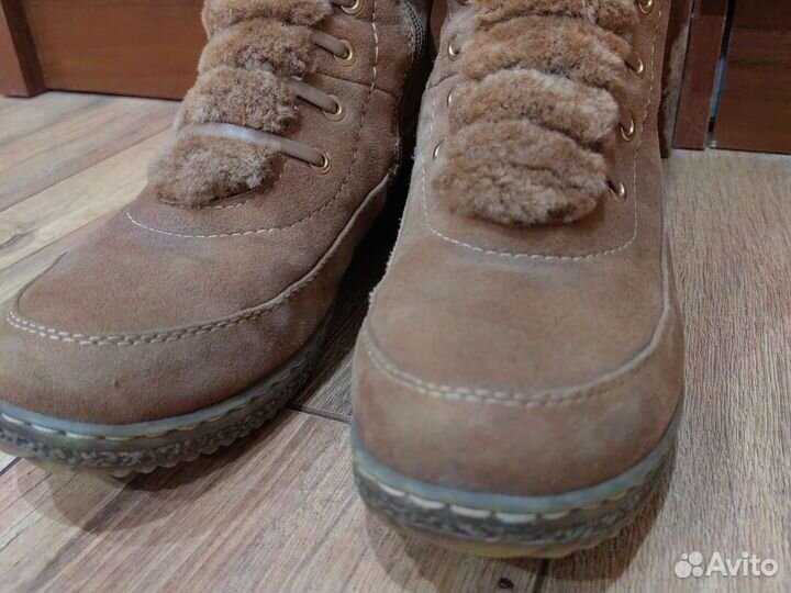 Сапоги зимние женские замшевые 39