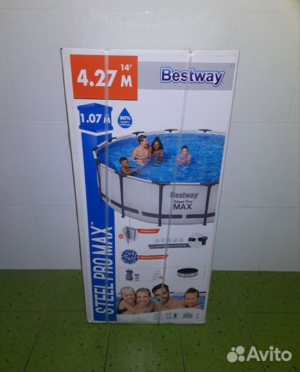 Бассейн каркасный Bestway Steel Pro Max 427х107