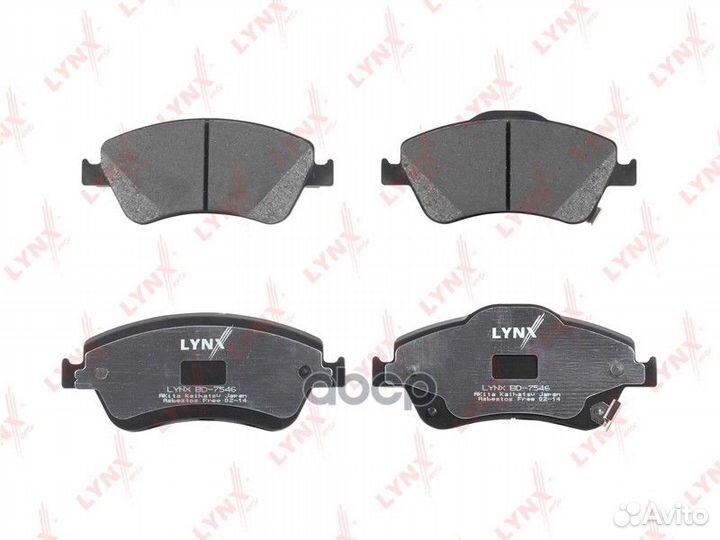 Колодки тормозные дисковые перед bd7546 LYN