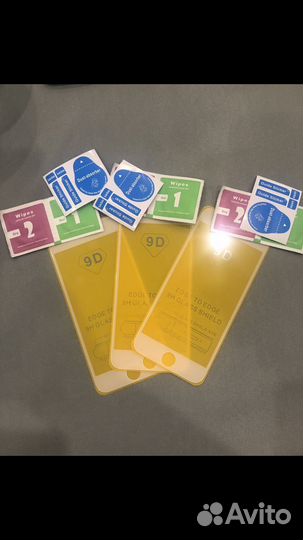 Защитное глянцевое стекло на iPhone 6, 7, 8