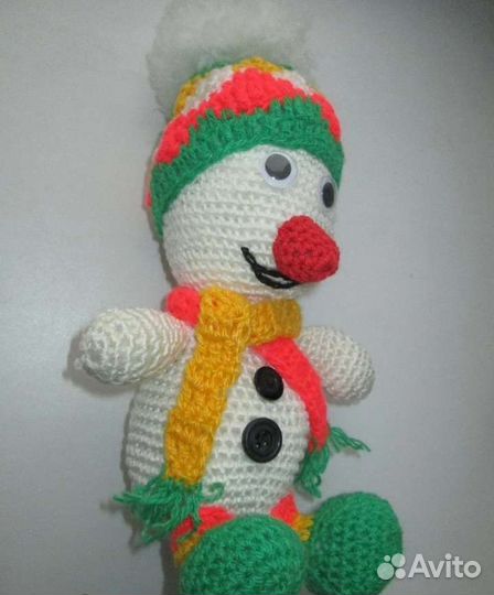 Снеговик. мягкая игрушка СССР. ручная работа