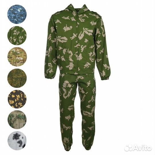 Тактический летний костюм Маскхалат гигант 74-76р