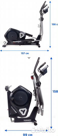 Эллиптический тренажер torneo transform