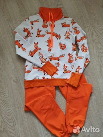 Трикотажный костюм х/б с эластаном на рост 140-152