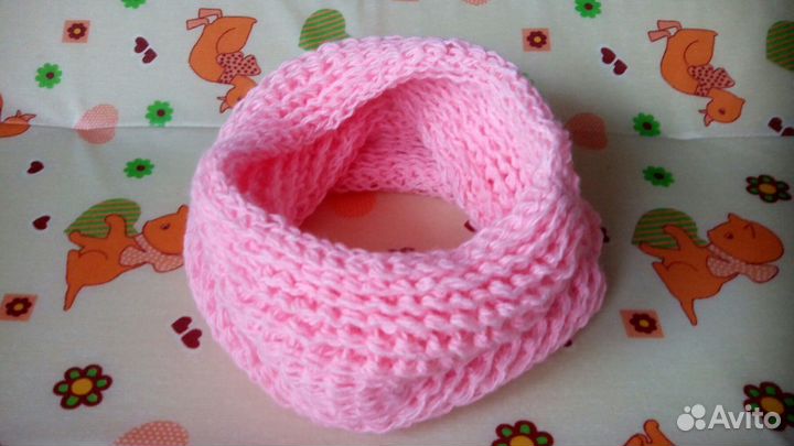 Детский шарфик-снуд