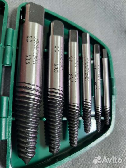 Набор экстракторов 1/8-3/4 дюйма 6пр. jonnesway