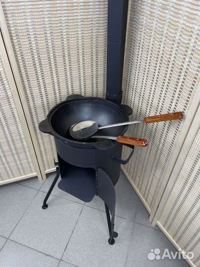 Казан узбекский 22 л с печью