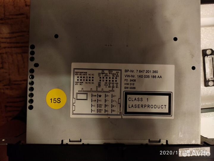 Штатная магнитола passat b6
