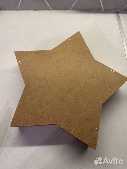 Деревянный бокс для подарка Звезда