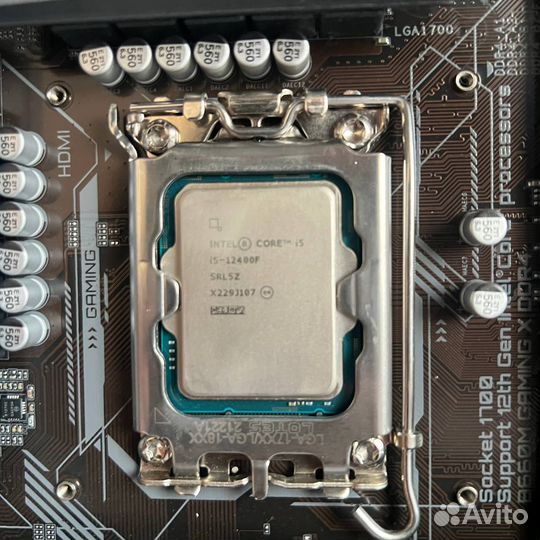 Игровой комплект I5 12400f + B660 + 32 GB + Кулер