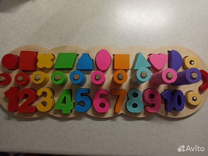 Детские развивающие игрушки деревянные