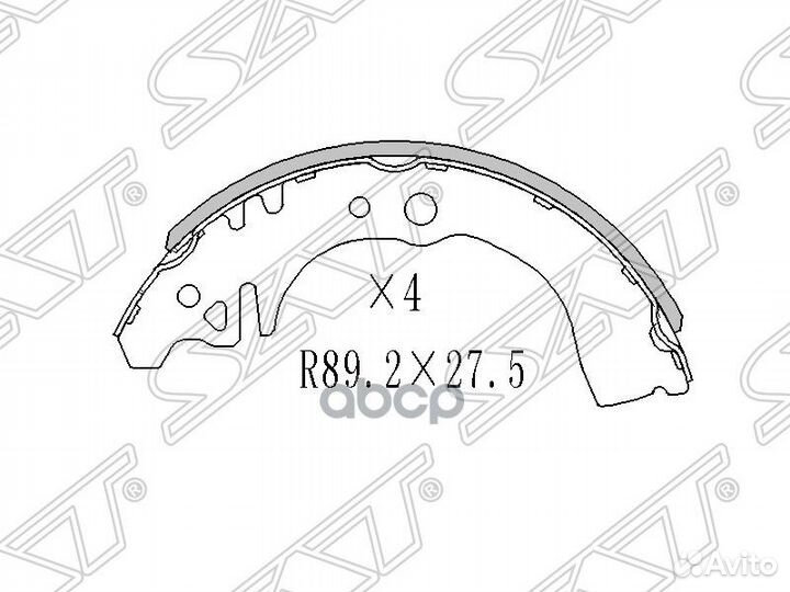 Колодки тормозные зад lifan smily/geely otaka S