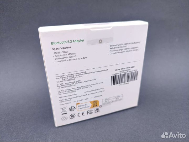 Ugreen Bluetooth 5.3 адаптер (новый) USB