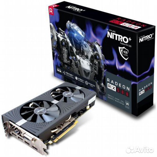 Видеокарта RX 580 Sapphire nitro+ 4GB