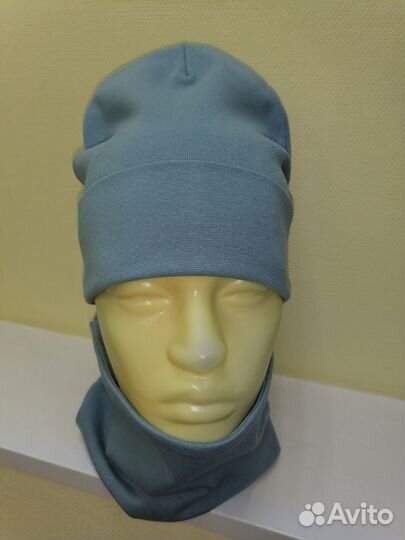 Комплект шапка и снуд весна