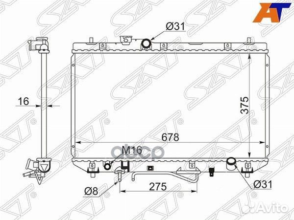 Радиатор Toyota Camry 94-98 / Vista 94-98 ty000