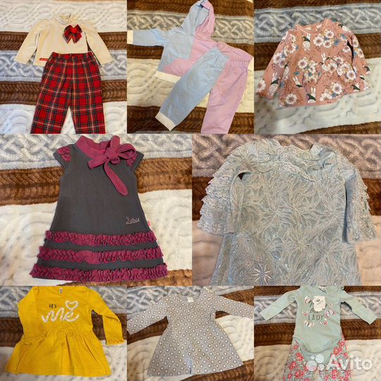Детские вещи пакетом для девочек80-92