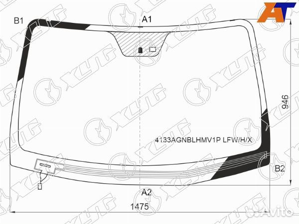 Стекло лобовое hyundai santa FE