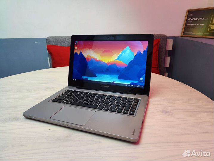 Быстрый ноутбук Lenovo металл 256 SSD/8озу