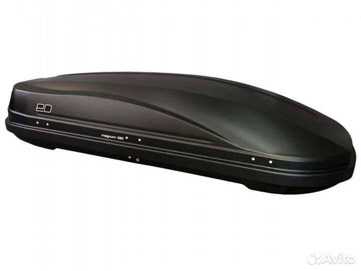 Бокс багажный ED Магнум 390 черный карбон