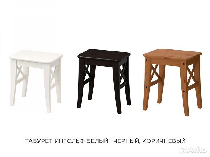 Стулья и табуреты IKEA. Одвар табурет Арт. JNT