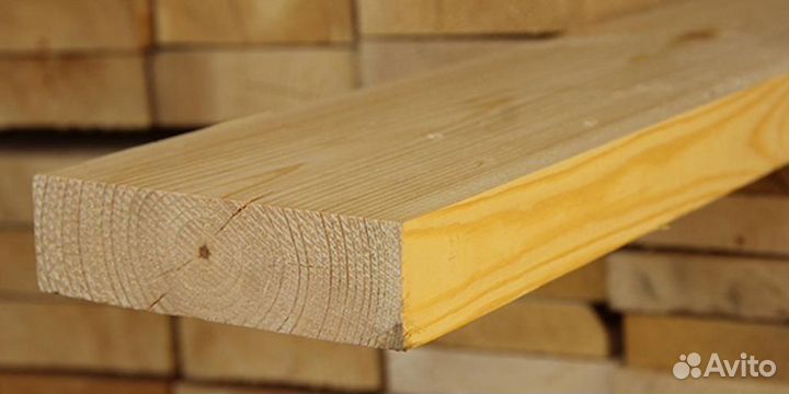 Строганная доска 50 x 100 x 6000 мм