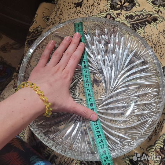 Блюдо хрустальное СССР